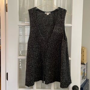 Coldwater Creek women’s dark gray knit vest size 1x